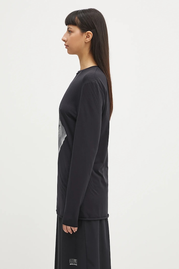 MM6 Maison Margiela x Salomon longsleeve shirt S52GC0346.M20101 black SS25