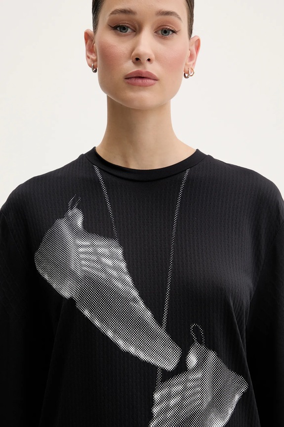 MM6 Maison Margiela camicia a maniche lunghe nero S52GC0346.M20101
