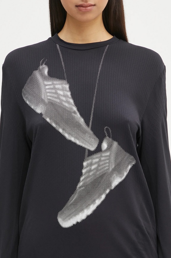 MM6 Maison Margiela x Salomon longsleeve shirt black S52GC0346.M20101