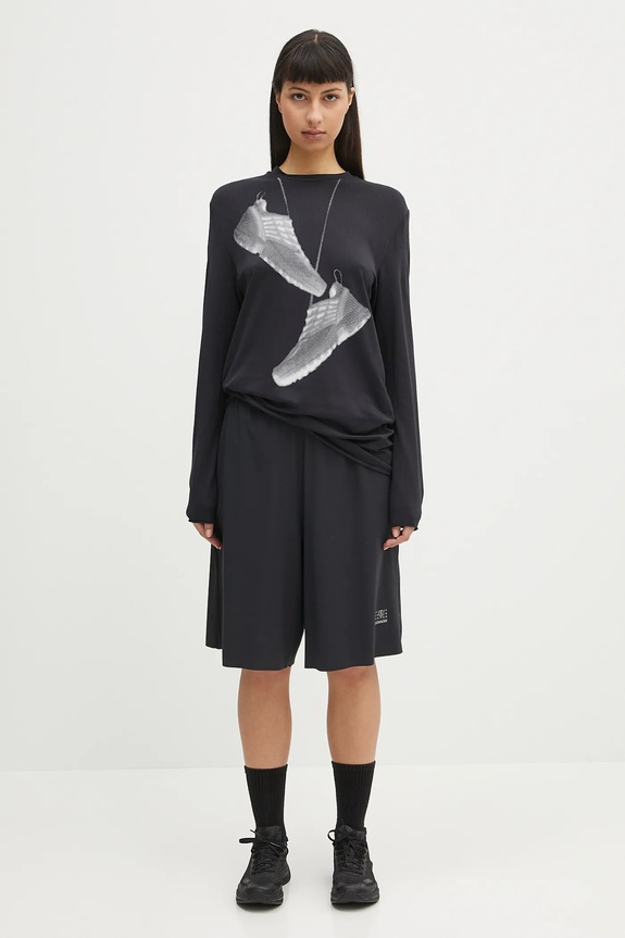 MM6 Maison Margiela x Salomon longsleeve shirt S52GC0346.M20101 black