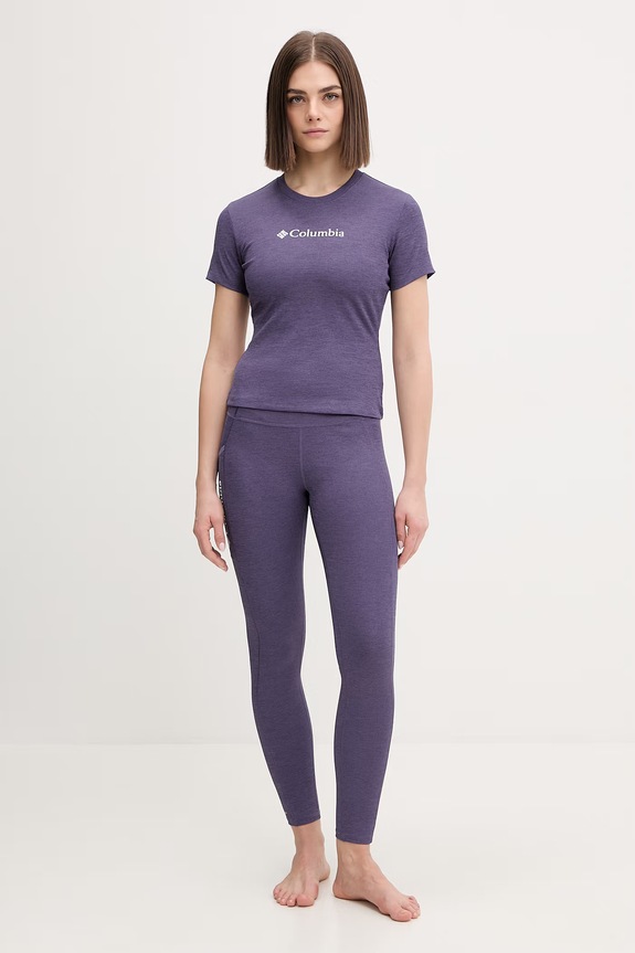 Columbia t-shirt sportowy Columbia Move 2103691 fioletowy SS26