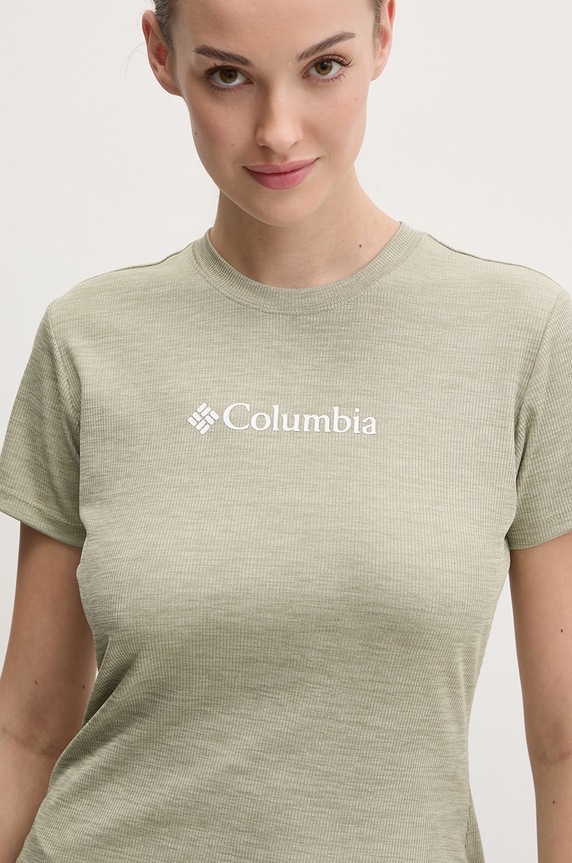 Športové tričko Columbia Columbia Move potlač zelená 2103691