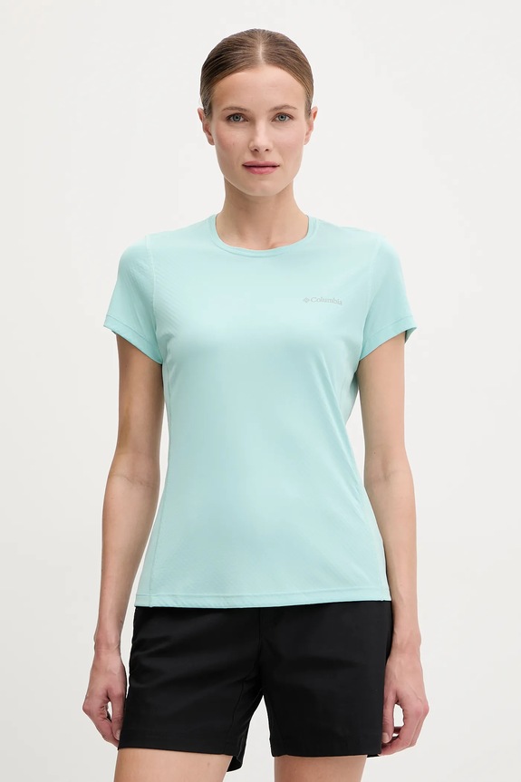 Columbia t-shirt sportowy Zero Rules regular turkusowy 2131723