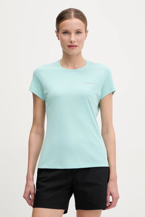 Columbia t-shirt sportowy Zero Rules regular turkusowy 2131723