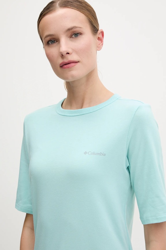 Αθλητικό μπλουζάκι Columbia Sun Trek τιρκουάζ 2145251