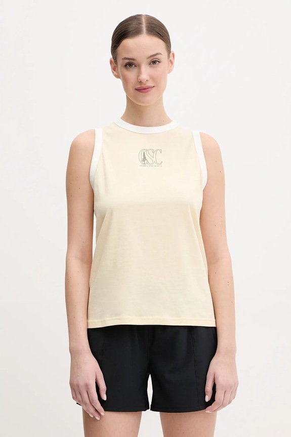 Pamučni top Columbia Rolling Bend Planet friendly zlatna 2119981