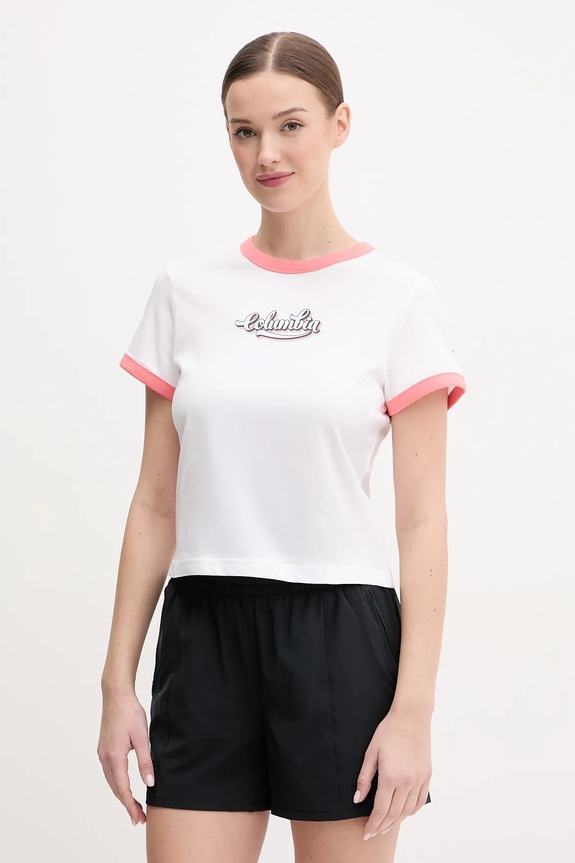 Columbia pamut póló Rolling Bend pamut fehér 2120001