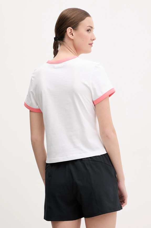 Ruházat Columbia pamut póló Rolling Bend 2120001 fehér