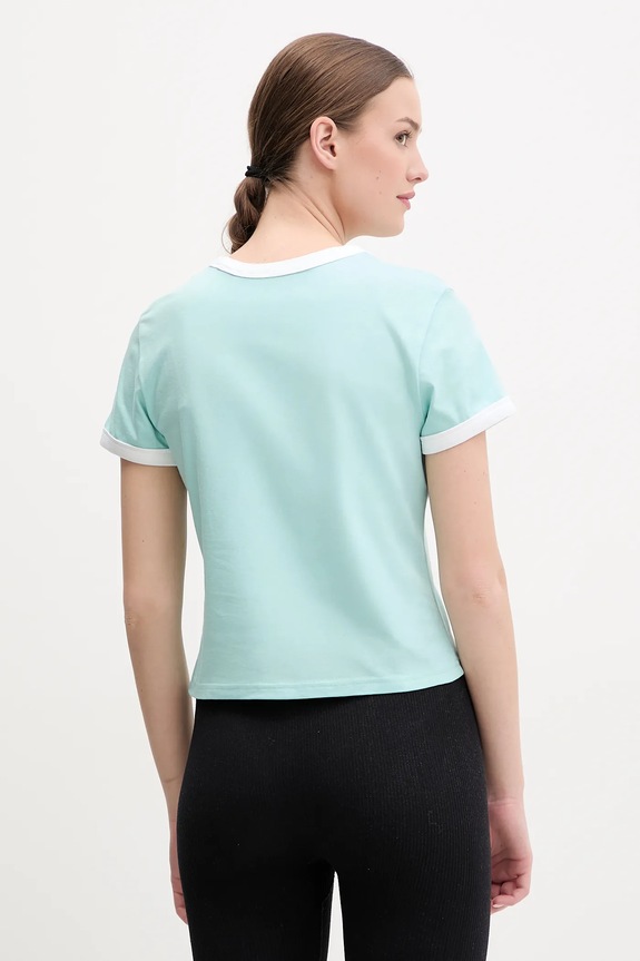 Oblačila Bombažna kratka majica Columbia Rolling Bend 2120001 turkizna