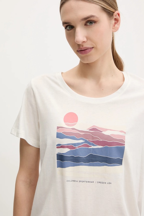 Majica kratkih rukava Columbia Ruby Springs bijela 2120051