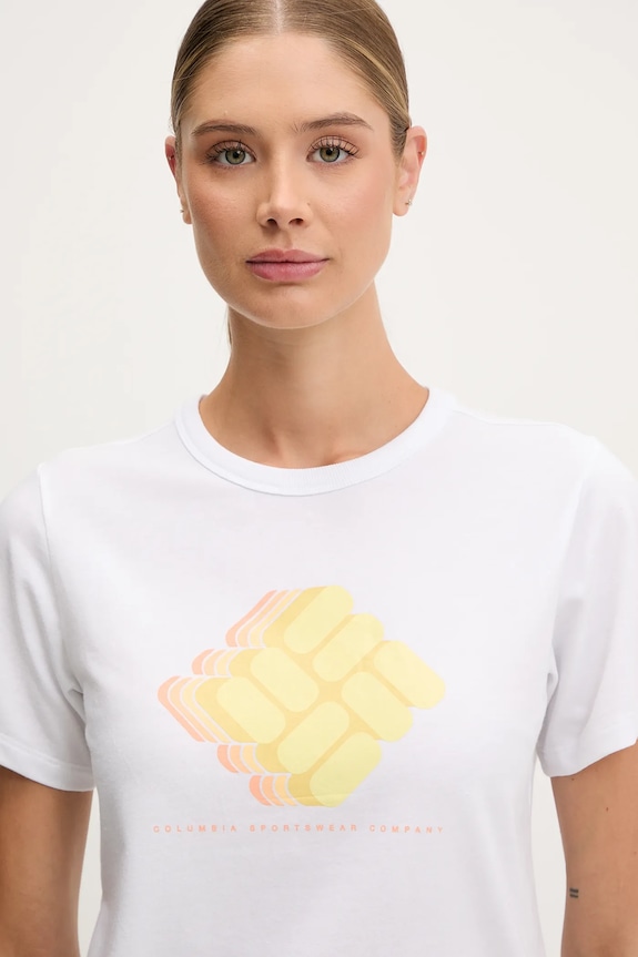 Majica kratkih rukava Columbia Sun Trek bijela 2120133