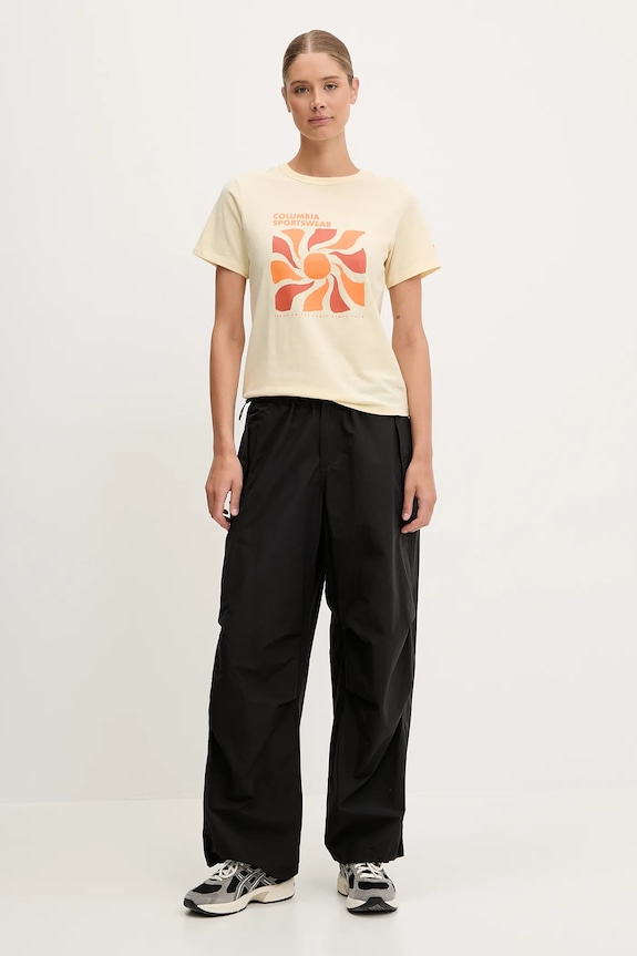 Columbia tricou Sun Trek 2120133 galben SS25