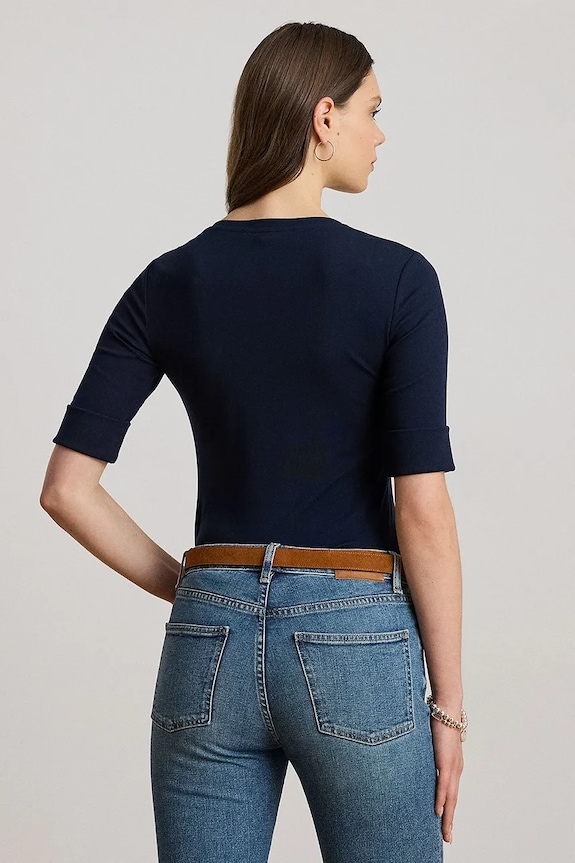 Lauren Ralph Lauren t-shirt in cotone 200815843 blu navy AW25