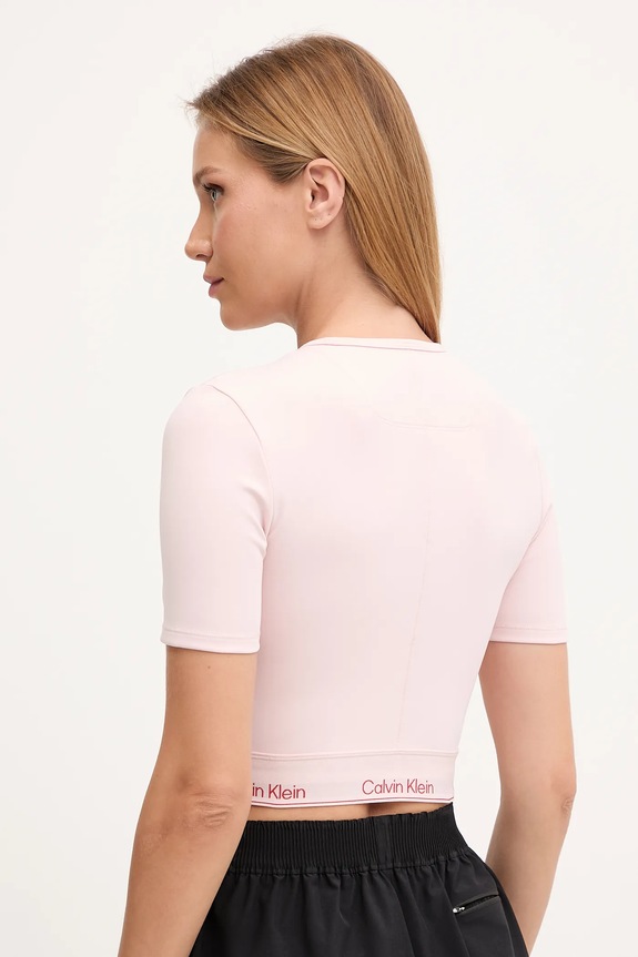 Odjeća Majica kratkih rukava za trening Calvin Klein Performance LVGWS5K144 roza