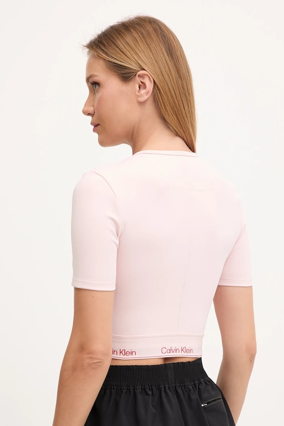 Odjeća Majica kratkih rukava za trening Calvin Klein Performance LVGWS5K144 roza