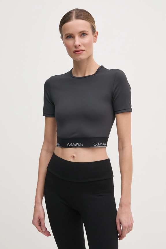 Majica kratkih rukava za trening Calvin Klein Performance LVGWS5K144 crna AW25