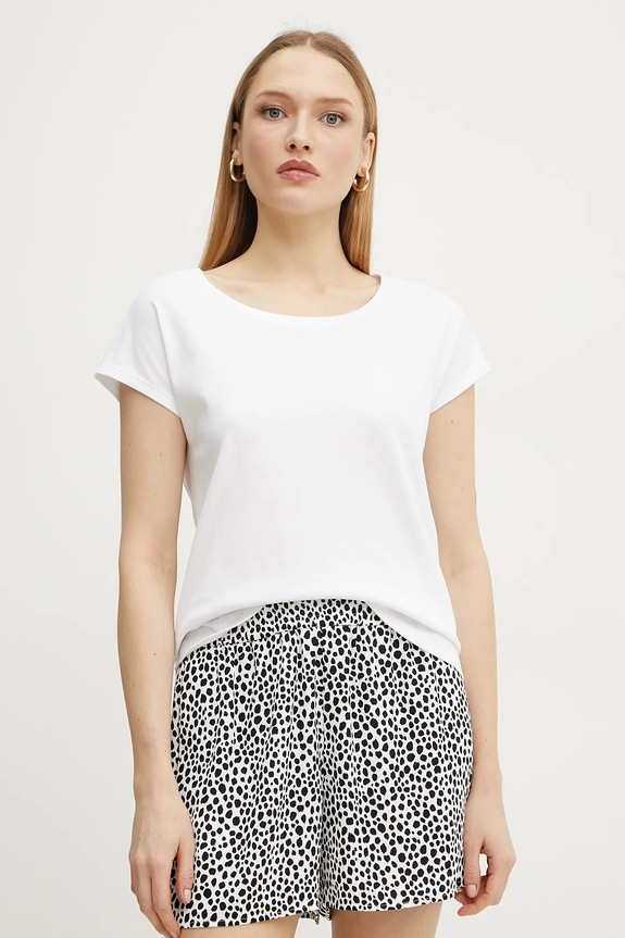 MAX&Co. t-shirt in cotone semplice bianco 2618941014200