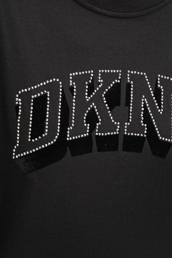Dkny t-shirt bawełniany czarny DP5T1119