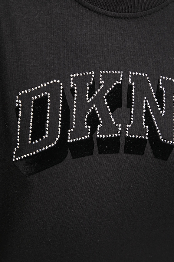 Dkny t-shirt bawełniany czarny DP5T1119