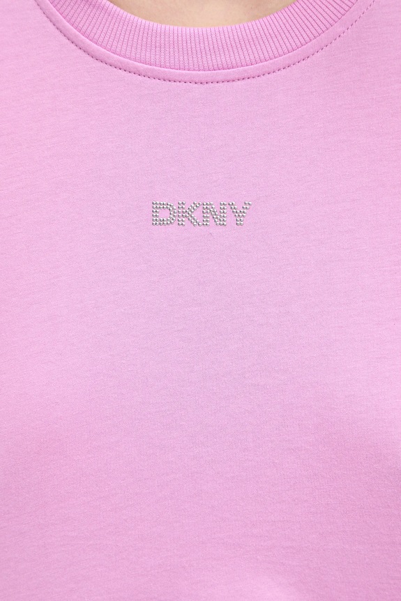 Bavlnené tričko Dkny DP5T9994 fialová