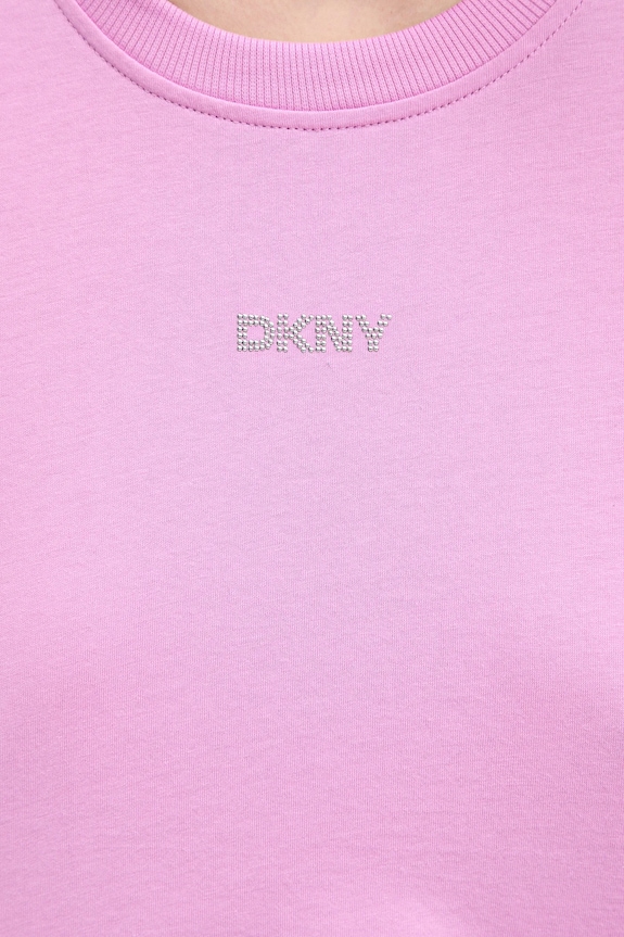 Bavlnené tričko Dkny DP5T9994 fialová