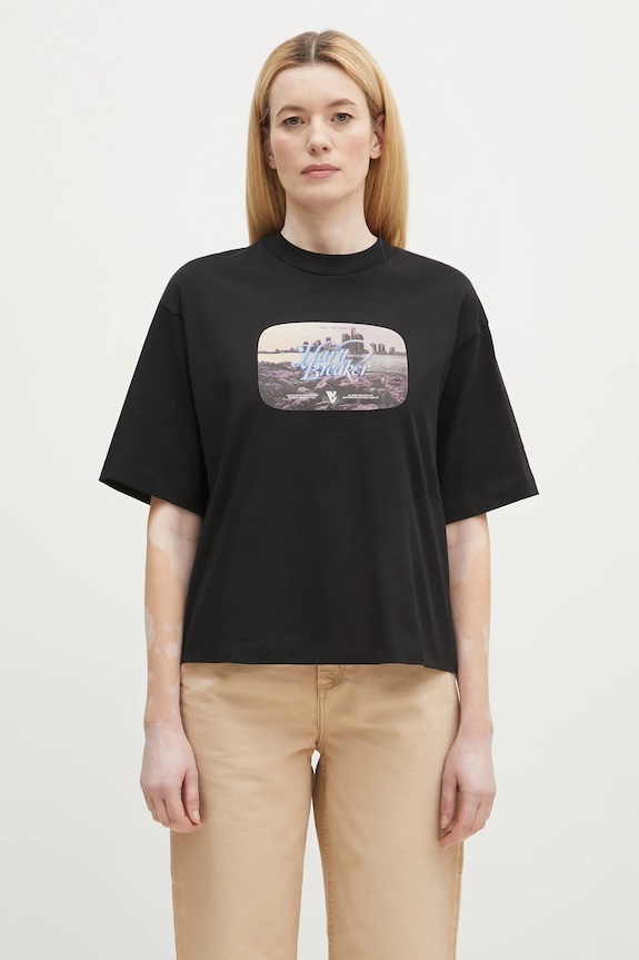 Carhartt WIP t-shirt bawełniany Greatest Flicks nadruk czarny I034398.89XX