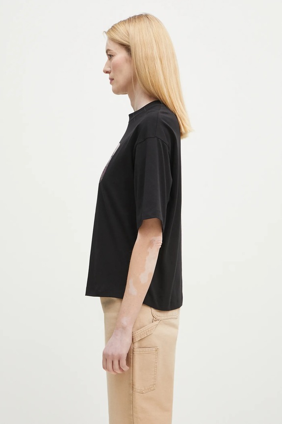Carhartt WIP cotton t-shirt Greatest Flicks I034398.89XX black SS25
