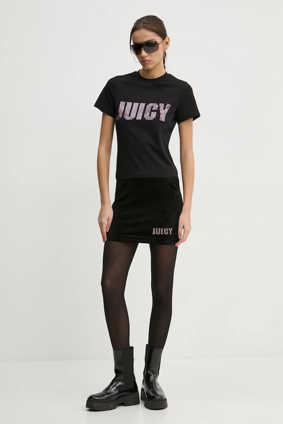 Juicy Couture tricou JCBCT125865 negru SS25