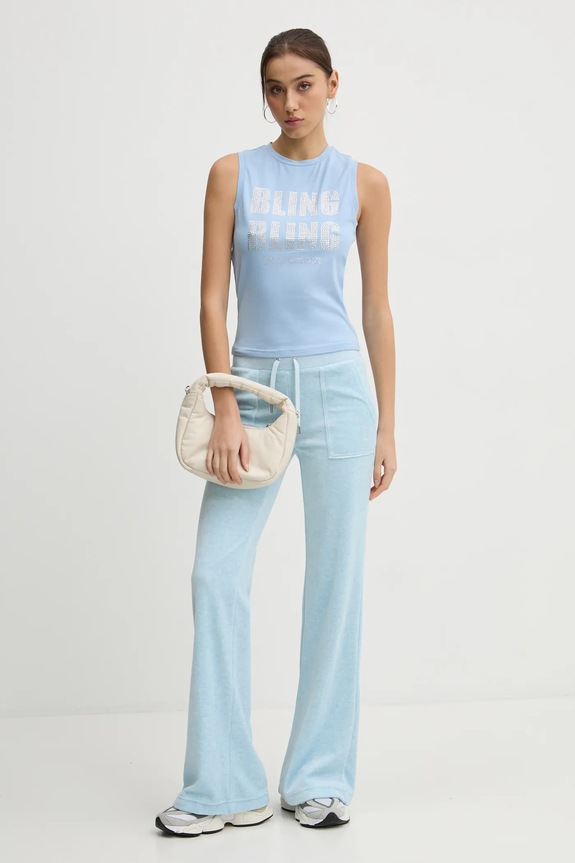Juicy Couture top JCBLV125866 albastru SS25