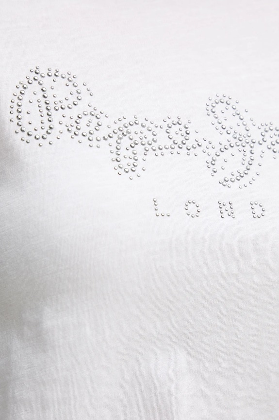 Pamučna majica Pepe Jeans RYLEIGH PL506014 bijela