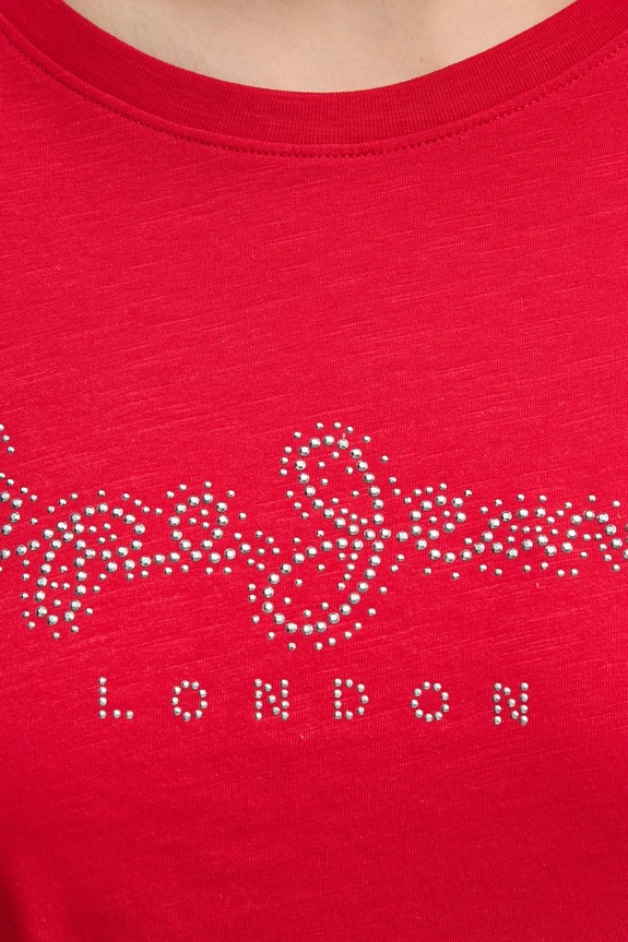 Pepe Jeans t-shirt in cotone RYLEIGH PL506014 rosso