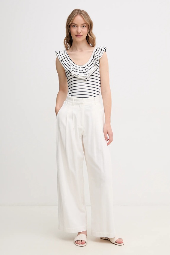 Top Pepe Jeans VALERY PL506017 bílá SS25