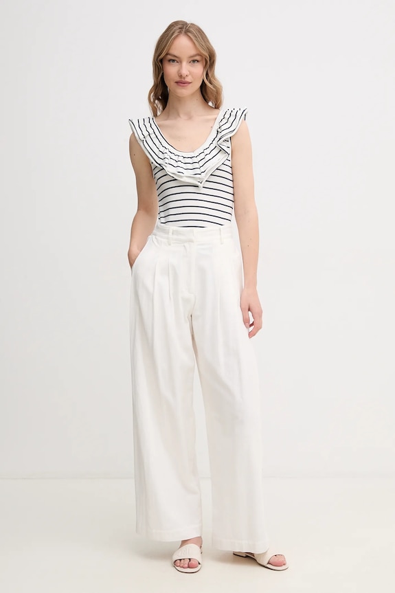 Top Pepe Jeans VALERY PL506017 bílá SS25