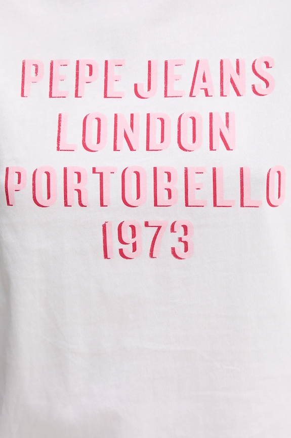 Pamučna majica Pepe Jeans RUBY PL506027 bijela