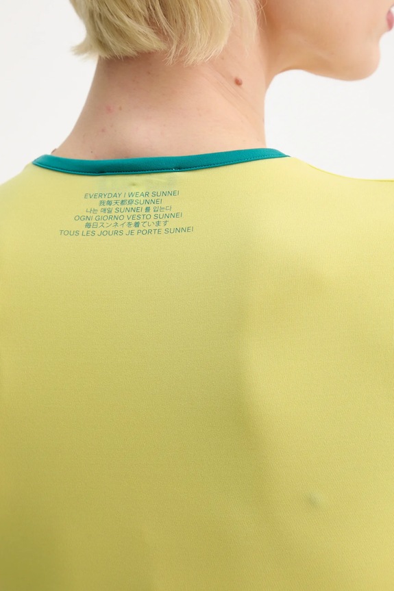 Μπλουζάκι Sunnei PRTWWJER009 κίτρινο