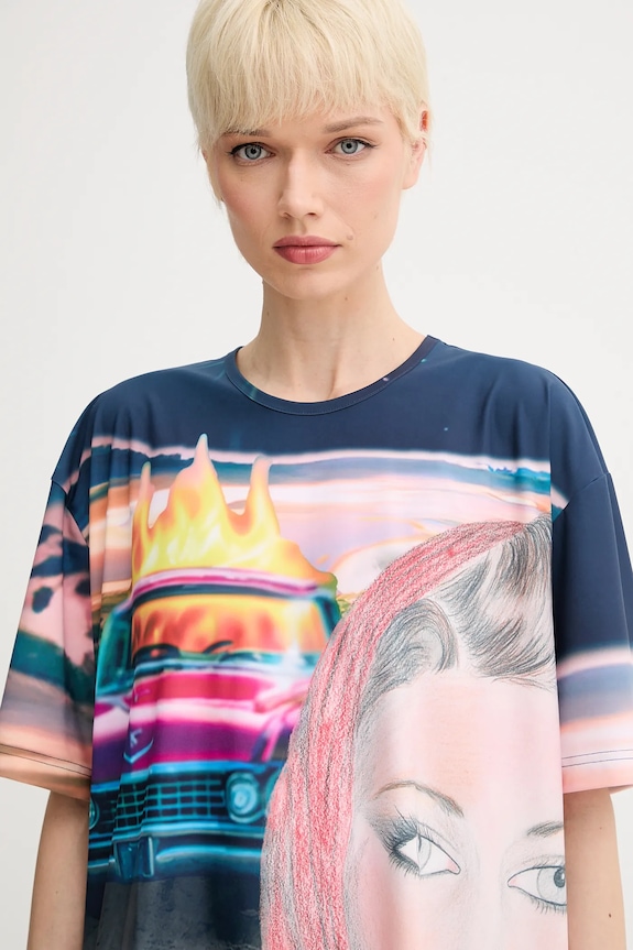 Μπλουζάκι Sunnei RTWXTOP011 πολύχρωμο