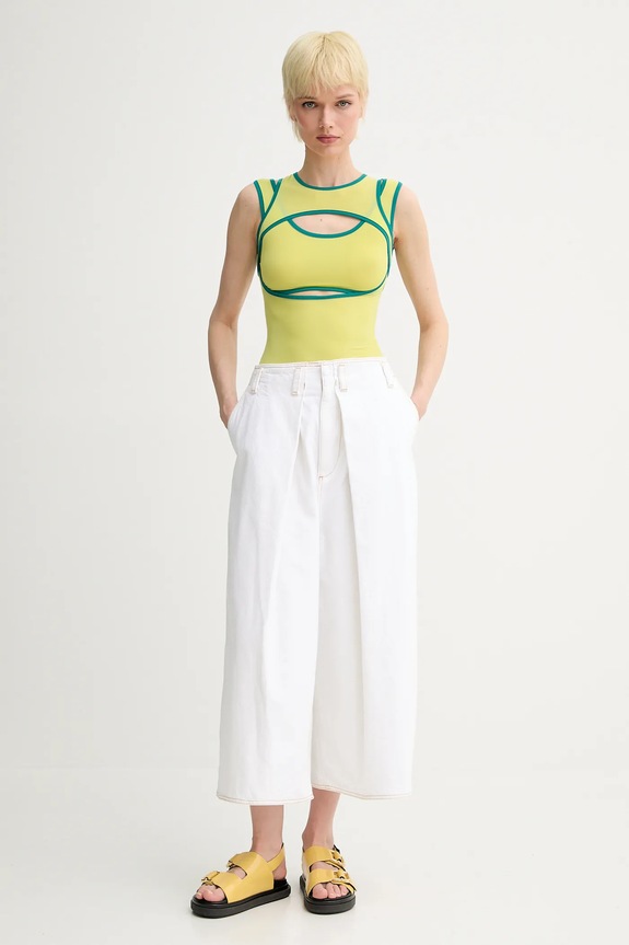 Top Sunnei PRTWWJER011 κίτρινο SS25