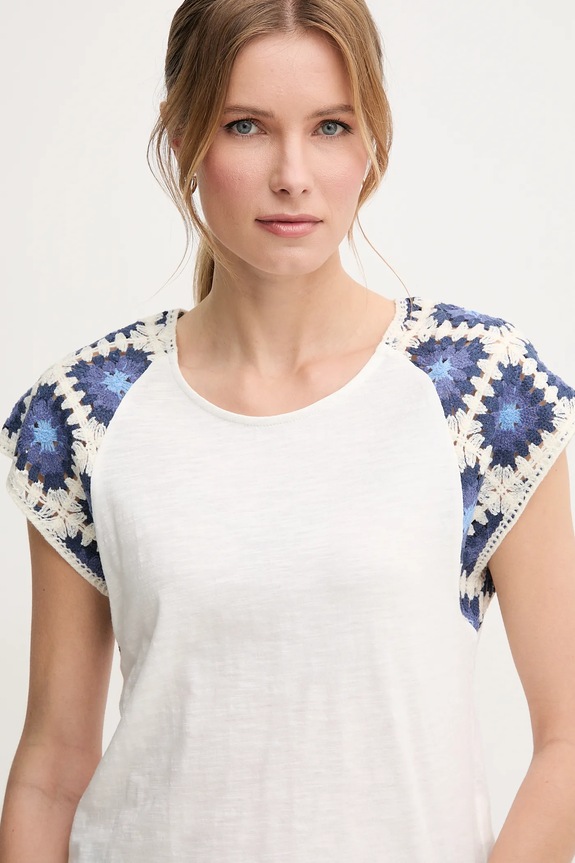 Pepe Jeans t-shirt bawełniany VERENICE biały PL506044