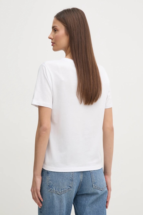 Odzież Pepe Jeans t-shirt bawełniany ROXANE PL506045 biały