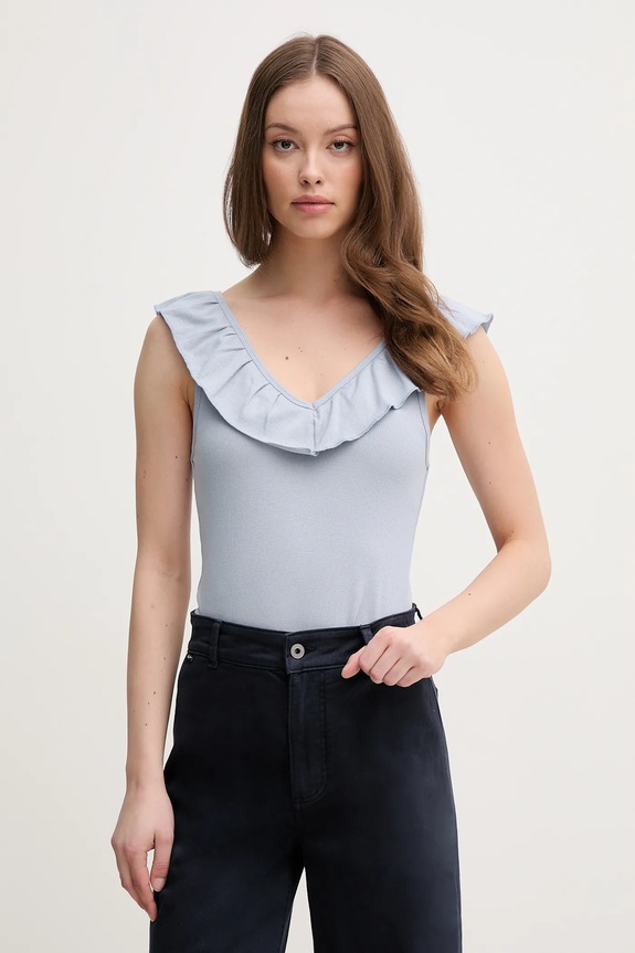 Top Pepe Jeans MILLIE slim μπλε PL506050