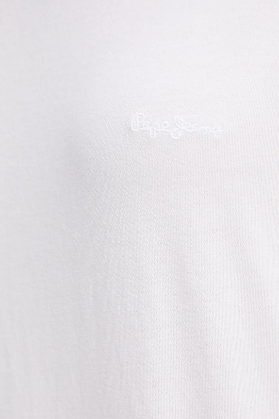Pepe Jeans pamut póló VIC PL506067 fehér