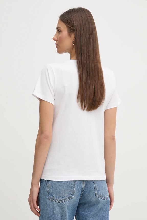 Oblečenie Bavlnené tričko Pepe Jeans RYOKO PL506069 biela