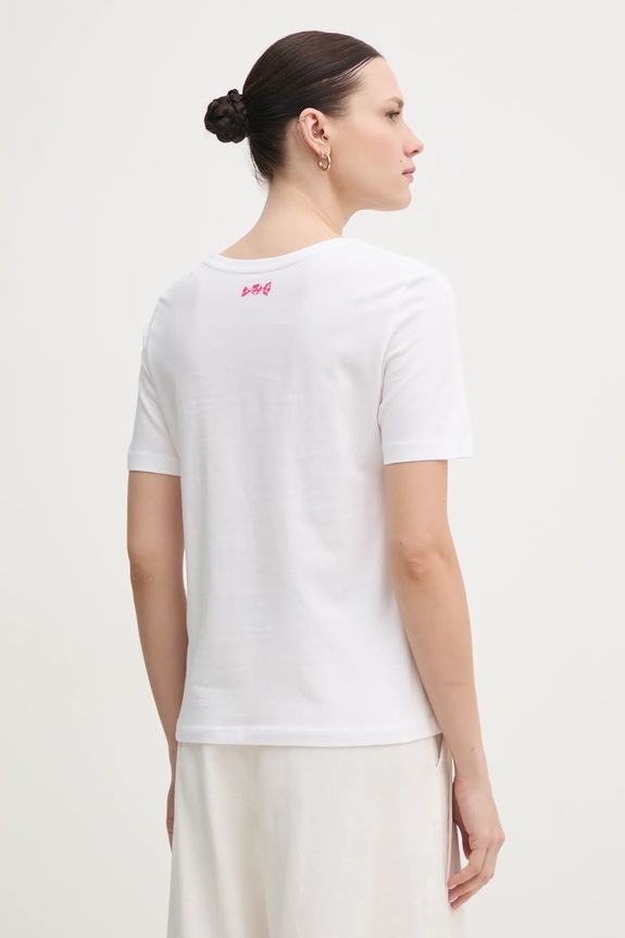 Îmbrăcăminte Pepe Jeans tricou din bumbac RUMER PL506072 alb