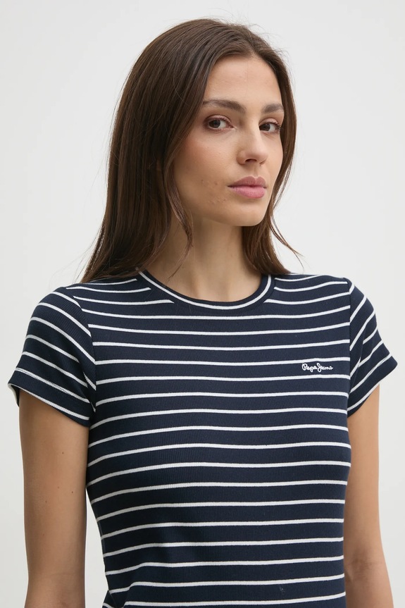 Pepe Jeans tricou MERIBEL bleumarin PL506079