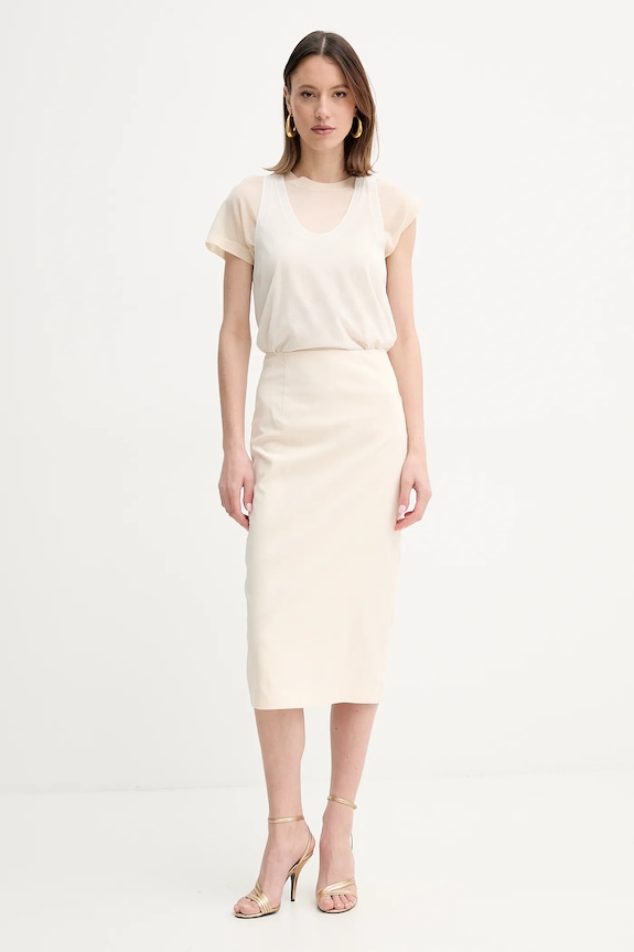 Tričko Pinko 105152.A2LS béžová SS25