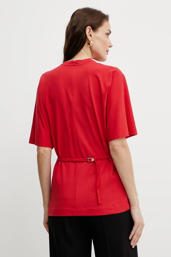 Βαμβακερό μπλουζάκι Pinko βαμβάκι κόκκινο 105217.A2M2