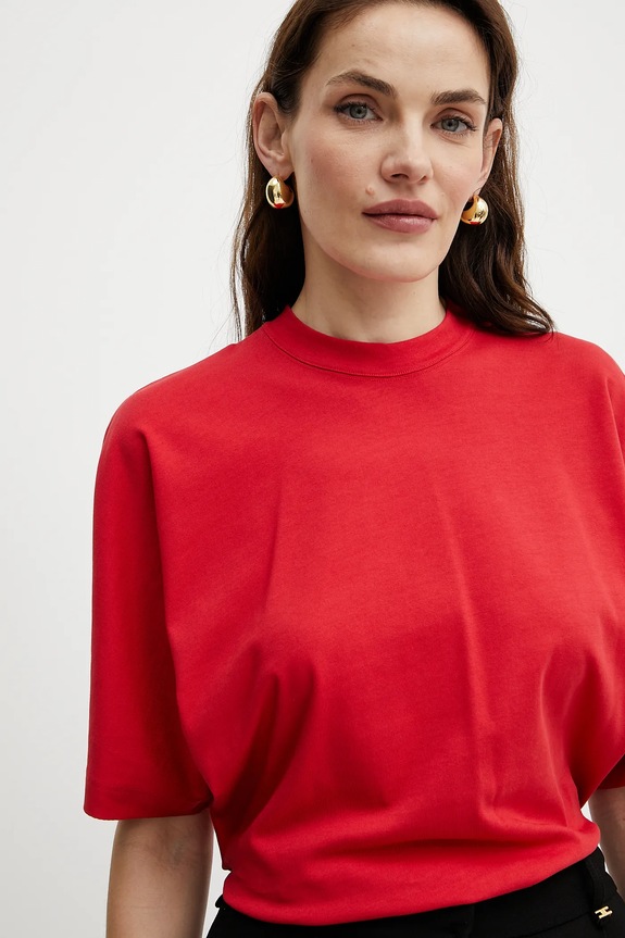 Βαμβακερό μπλουζάκι Pinko κόκκινο 105217.A2M2