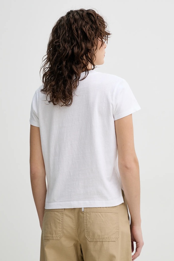 Oblečenie Tričko Levi's BOXY VNECK TEE A8774 biela