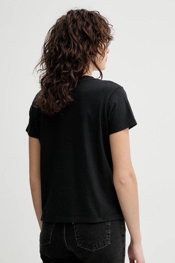 Oblečenie Tričko Levi's BOXY VNECK TEE A8774 čierna