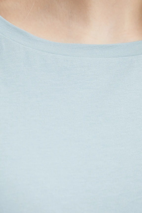 Weekend Max Mara t-shirt 2515971011600 turkusowy